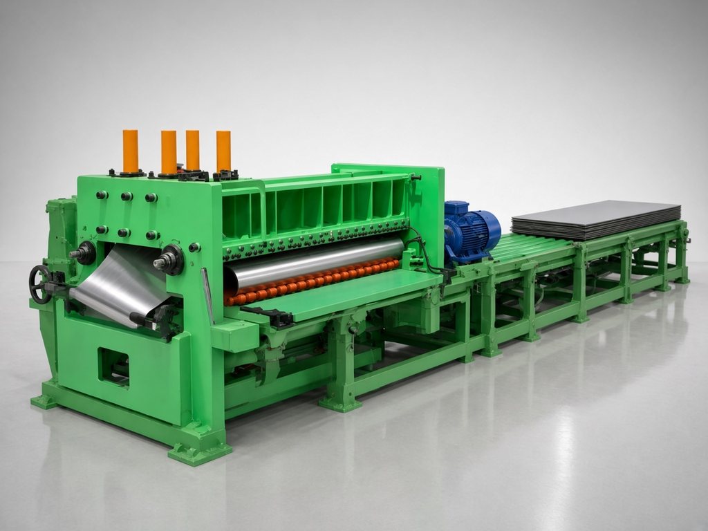 Automatic leveling and cross-cutting machine